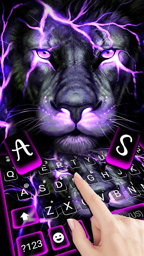 Lightning Neon Lion Keyboard T Screen 3