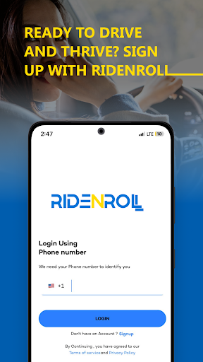 Android application RidenRoll Driver screenshort