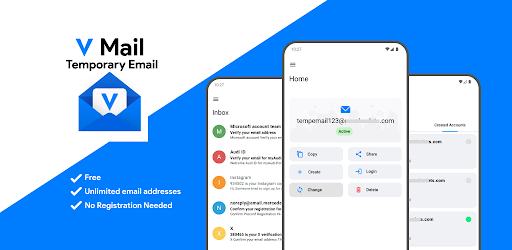 V Mail - Temporary Email