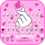 Cover Image of Télécharger Thème de clavier Love Pink Heart 7.2.1_0327 APK