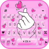 Тема для клавиатуры Love Pink Heart