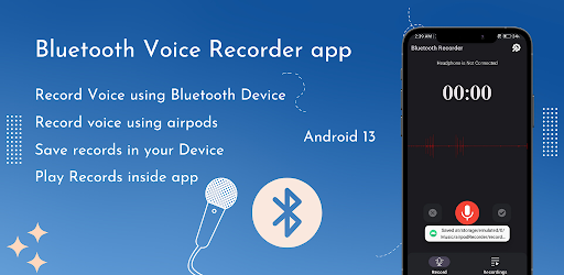 Android application Bluetooth & headphone Recorder screenshort