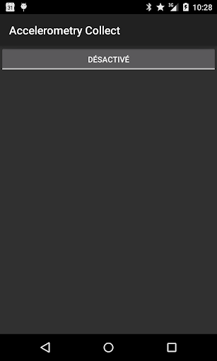 Android application Accelerometry Collect screenshort