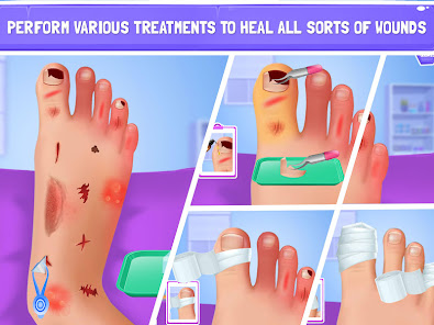 Nail Surgery Foot Doctor Game screenshots apk mod 3