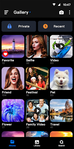 Android application Photo Gallery - Album, Vault screenshort