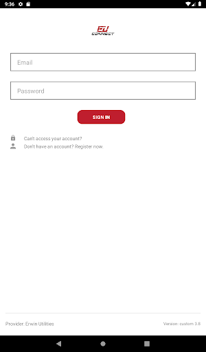 Screenshot of EUConnect