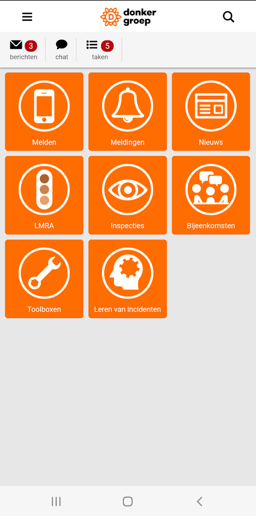 Android application Donker Veilig screenshot