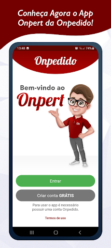 Android application Onpert - Chatbot para Delivery screenshort