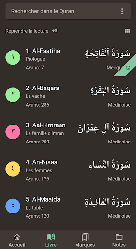 Qurani - Quran arabe/français Screen 3