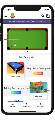 Android application pooltableoffers screenshort