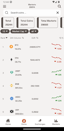 Android application CoinData - CryptoCurrency App screenshort