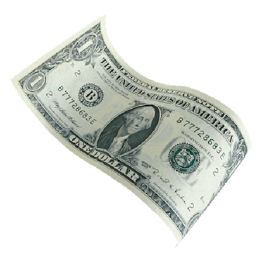 Millionaire money rain logo