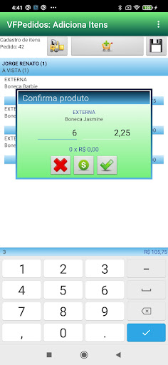 VFPedidos 10.50 Screen 3