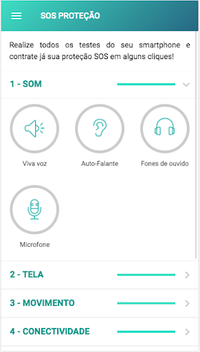 Android application SOS Proteção screenshort