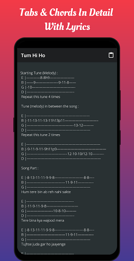 ギターのタブとコード ボリウッドのヒンディー語の歌 By Fingrtips Apps Google Play 日本 Searchman アプリマーケットデータ