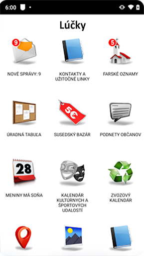 Android application Lúčky screenshort