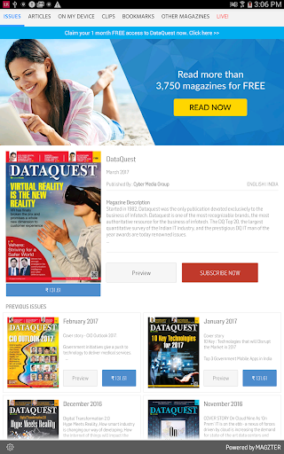 Android application DataQuest screenshort
