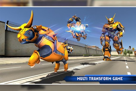 Bull Robot Car Transform Game MOD APK (DUMB ENEMY) 6
