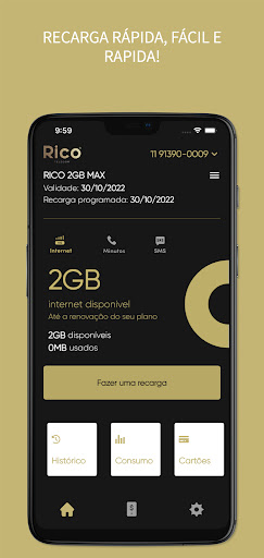 Android application Rico Telecom screenshort
