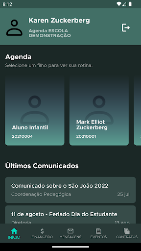 Agenda QuarkEdu Screen 2