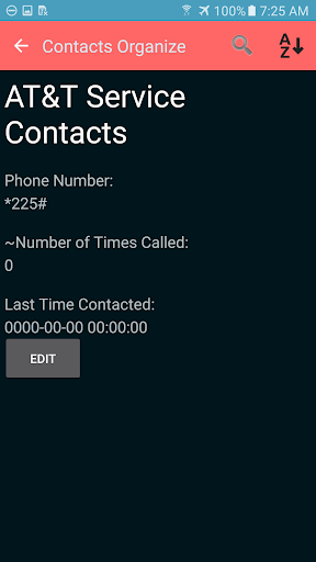 Contacts Manager Screen 2