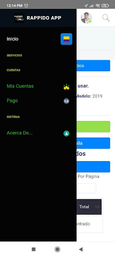 Android application RAPPIDOAPP screenshort
