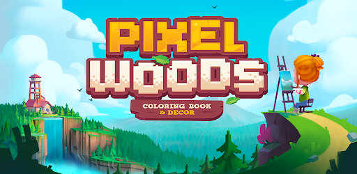 Pixelwoods: Coloring Book & Decor cover