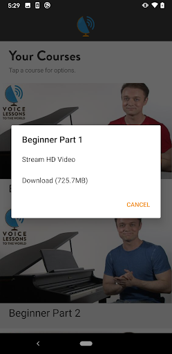 Voice Lessons to the World Screen 2