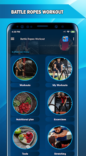 Android application Battle ropes workout screenshort