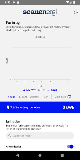 Android application Scanenergi Customer App screenshort