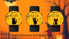 screenshot of Cute Halloween Cat Watch Face