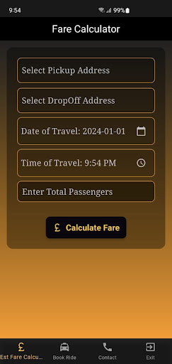 Android application Alpha Cab screenshort