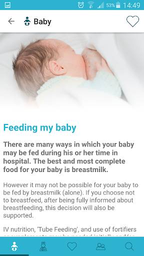 Babble NZ Neonatal Family App Screen 3