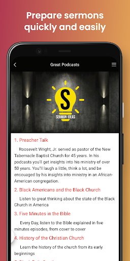 Sermon Ideas. Screen 2