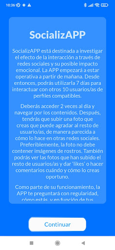 SocializApp Screen 2