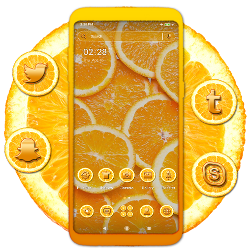 Orange Slice Theme Launcher logo