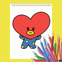 How to draw BT21 step by step