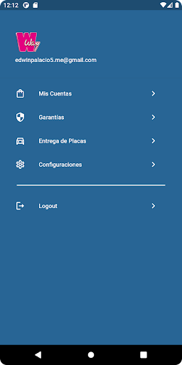 Android application WayApp screenshort