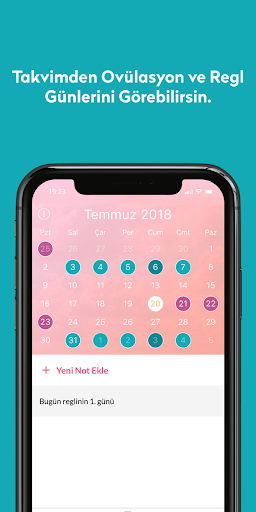 Android application Peride | Periyot Günlüğü screenshort