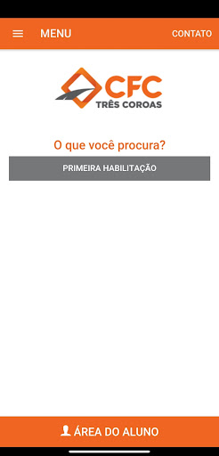 Android application CFC Três Coroas screenshort