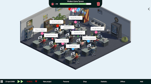 Modern Game Tycoon Screen 2