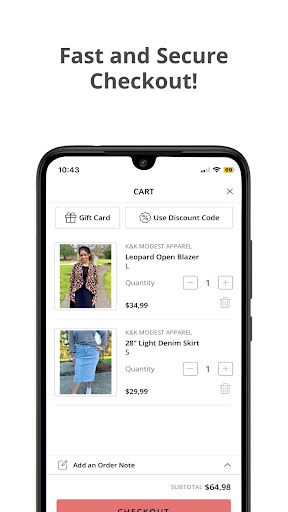 Screenshot of K&K Modest Apparel