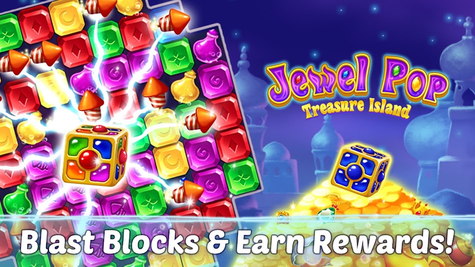 #9. Jewel Pop: Treasure Island (Android) Von: XLsoft