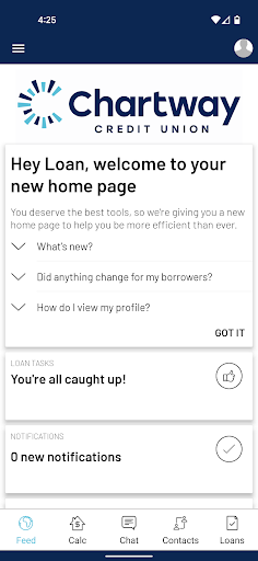 Android application Chartway Mortgage Express screenshort