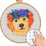 Animals Cross Stitch Color By Number : Pixel Art icon