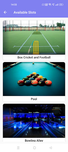 Book Your Game Vendor Screen 3