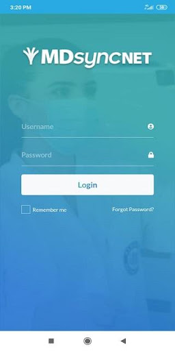 Android application MDsyncNET screenshort