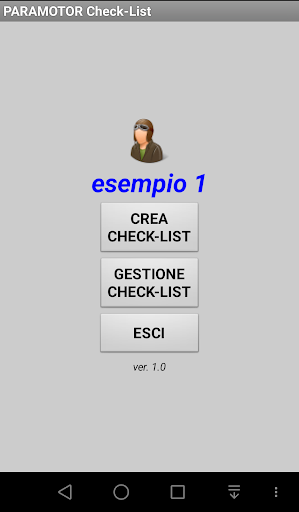 Android application PARAMOTOR Check-List screenshort