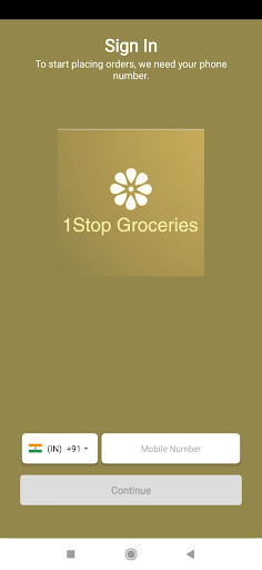 1Stop Groceries Screen 2
