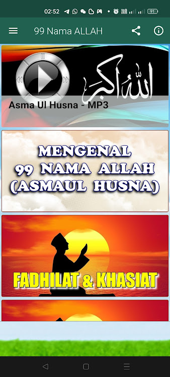 ASMA UL HUSNA - 99 Nama ALLAH - 3.2.1 - (Android)